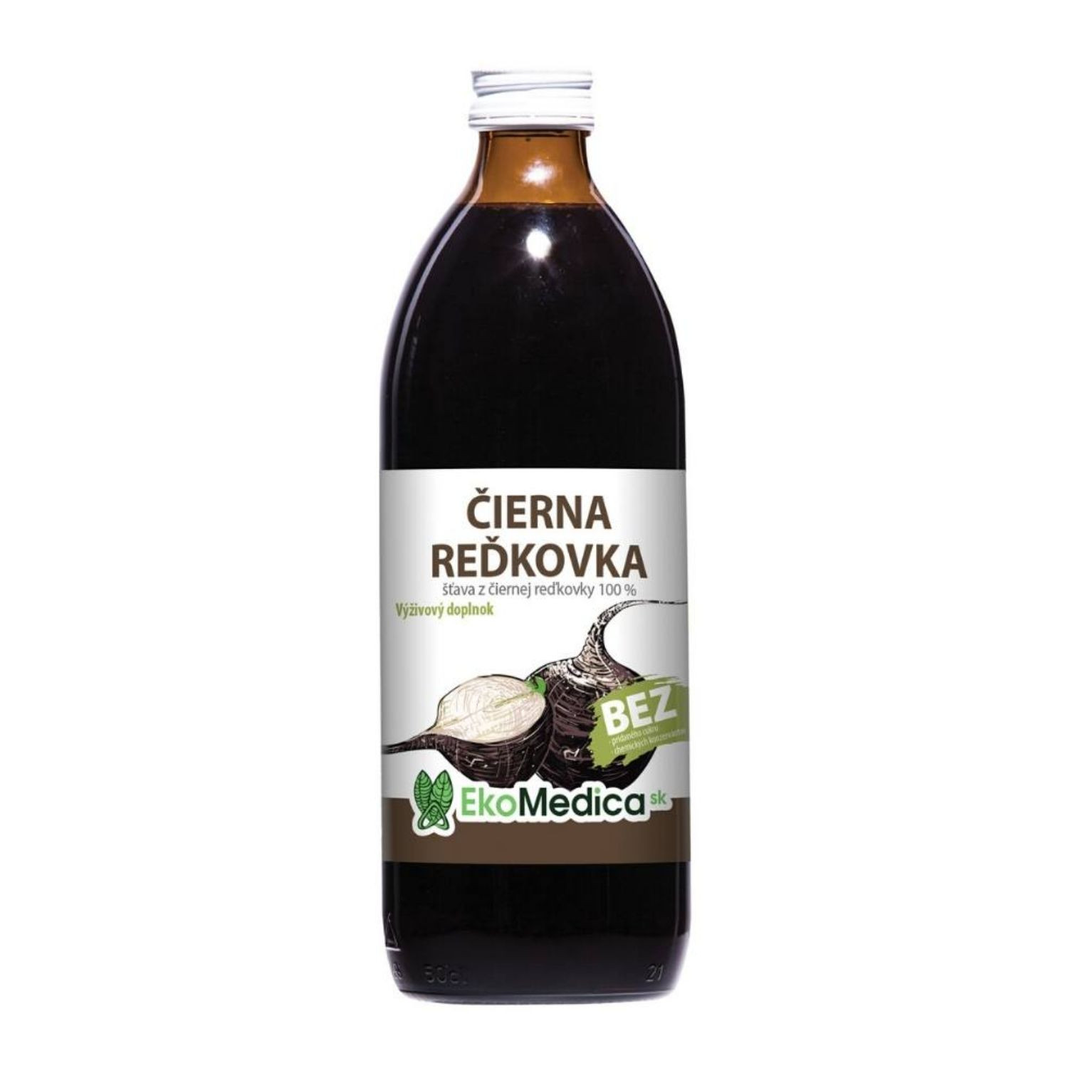 EkoMedica Fekete retek 100% lé 500 ml - 100% természetes BIO gyümölcslevek - 1
