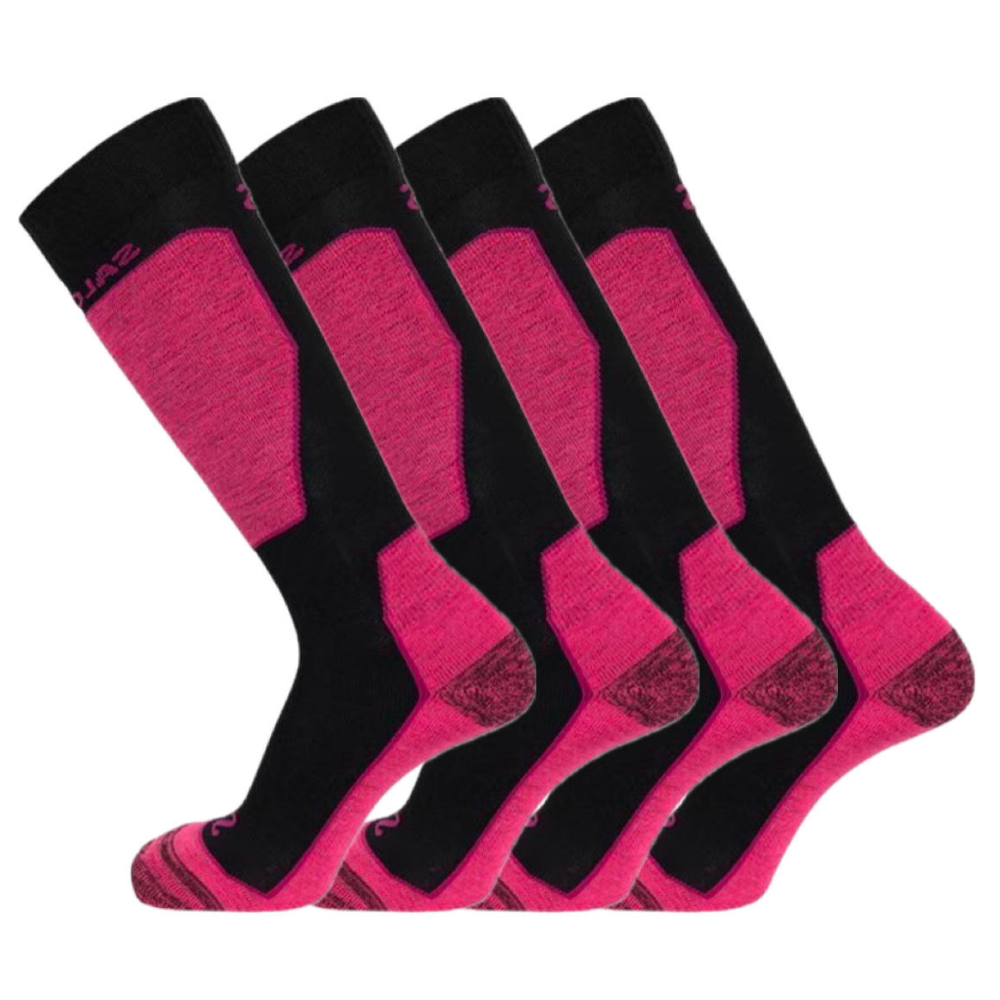 SALOMON W Access SD Smu 2-Pack Merino Sízokni Fekete/Berry