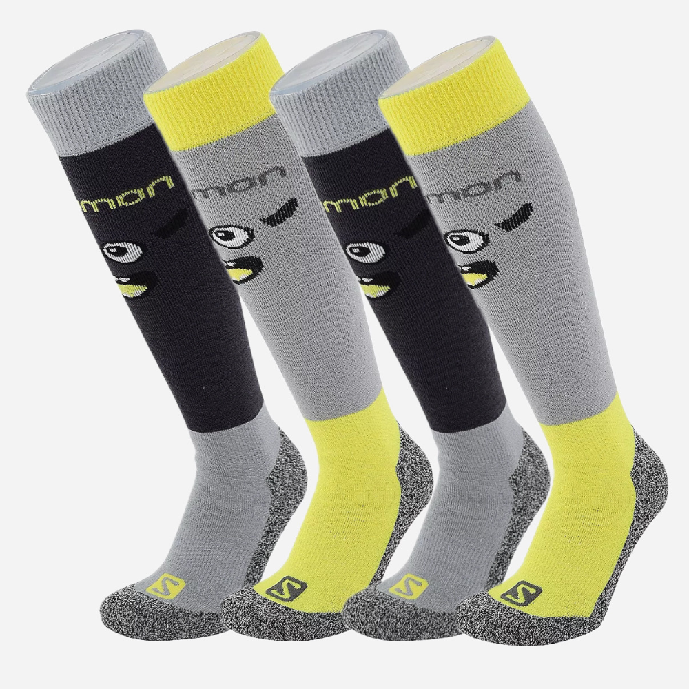 SALOMON JR Diablo Merino Sízokni Szürke/Sárga