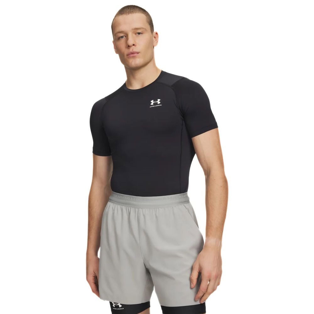 UNDER ARMOR HeatGear® Armor Comp Rövid ujjú póló, Fekete