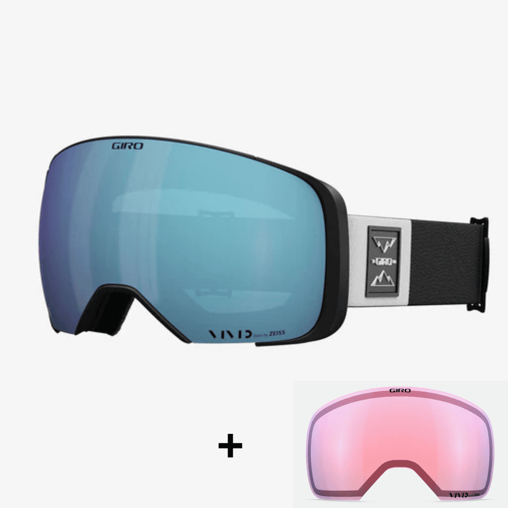 Síszemüveg GIRO Comp Twin Vivid Royal S2 + Vivid Infrared S1 mágneses pótlencse