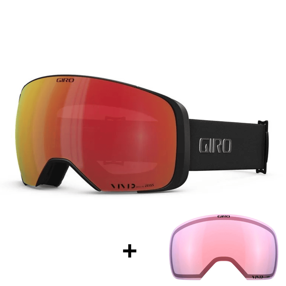 Síszemüveg GIRO Comp Twin Vivid Ember S2 + Vivid Infrared S1 mágneses pótlencse