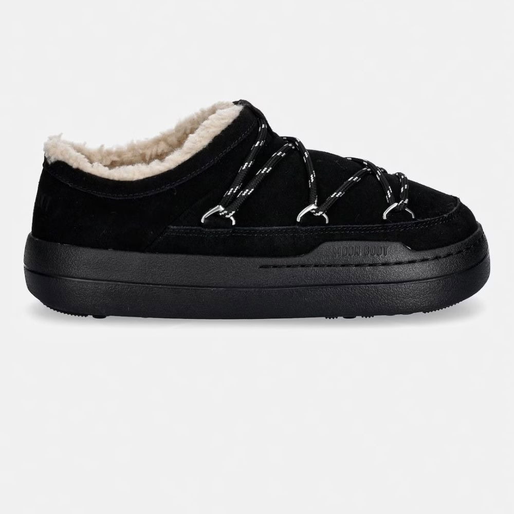 Moon Boot Park Slipper Black slip-on cipő