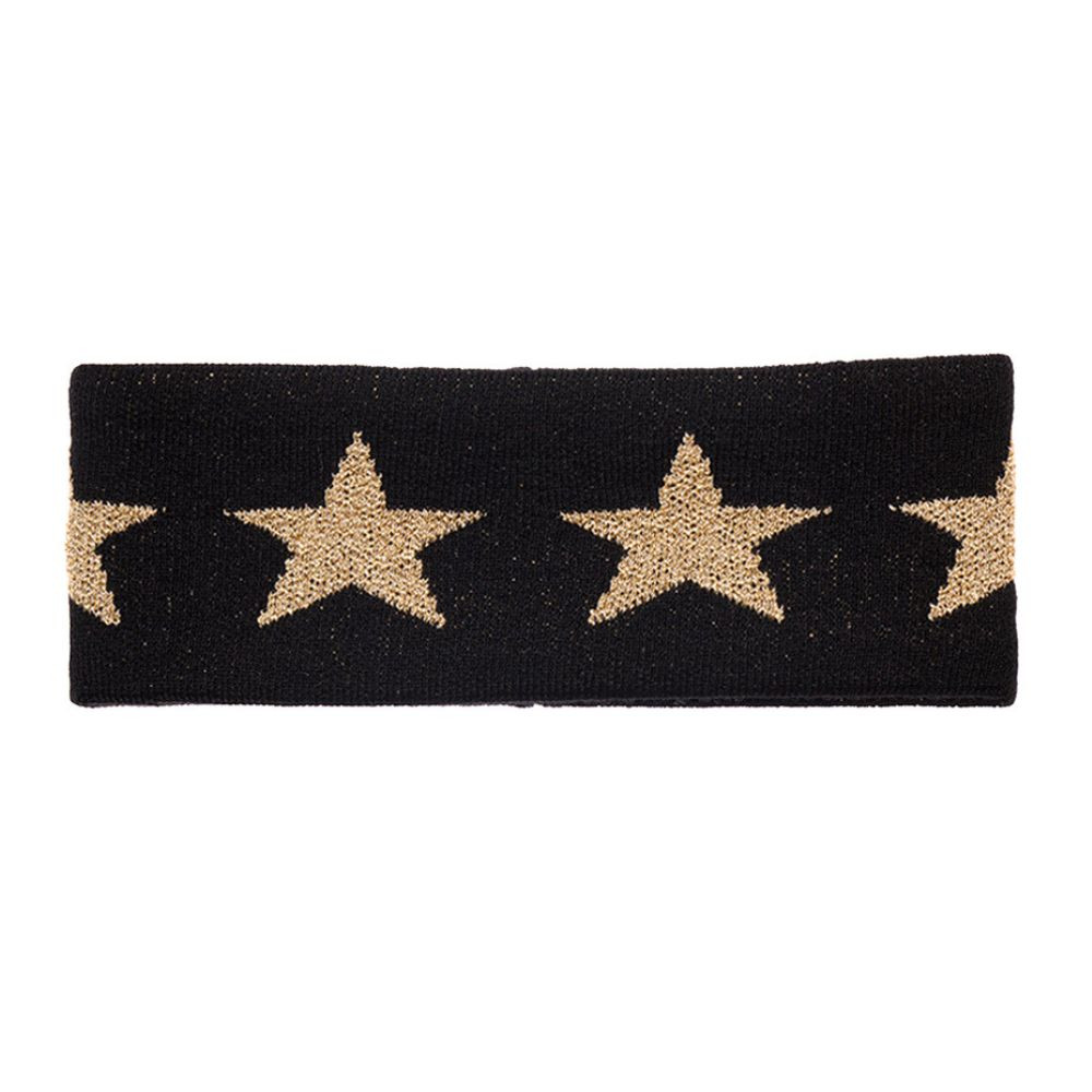 Luxus fejpánt GOLDBERGH Cosmic Headband Black/Gold