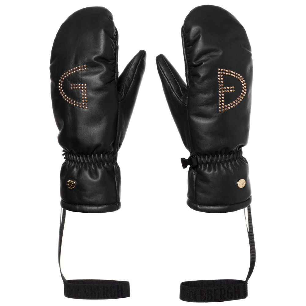 Luxus bőr egyujjas síkesztyű GOLDBERGH Cho Mittens Black
