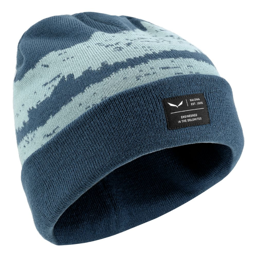 SALEWA Logo Beanie Pond Blue kötött sapka